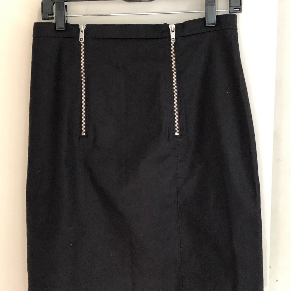 & other stories black skirt with front zippers